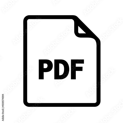 Icon symbolizing Portable Document Format files