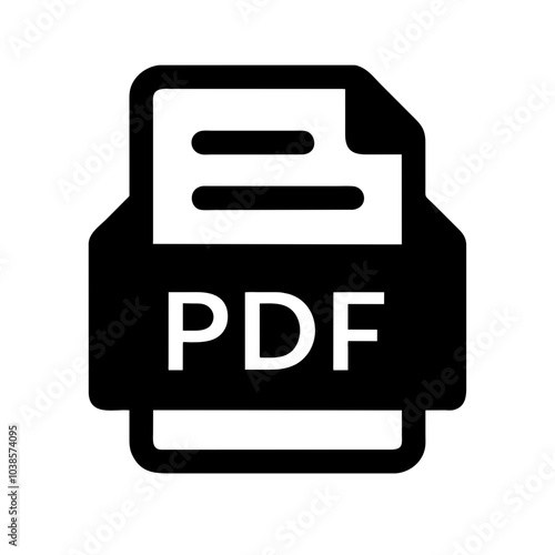 Icon symbolizing Portable Document Format files