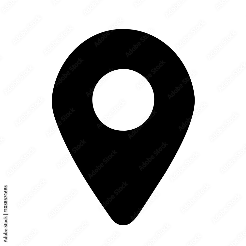 Icon used for marking or saving locations Icon used for marking or saving locations