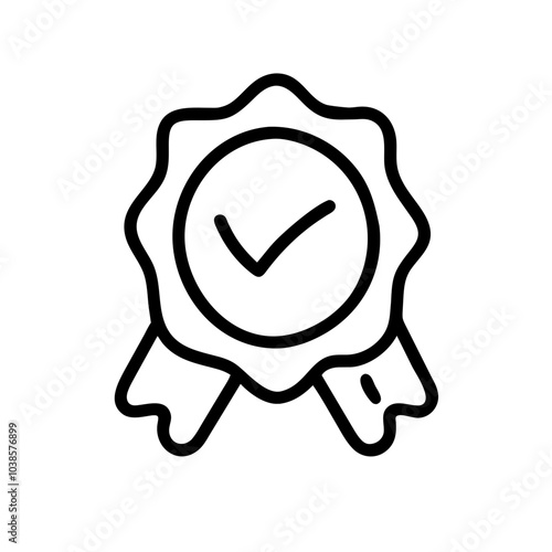 Symbol indicating product or service excellence