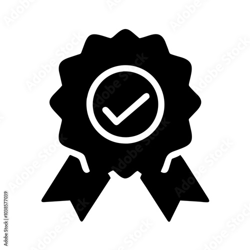 Symbol indicating product or service excellence