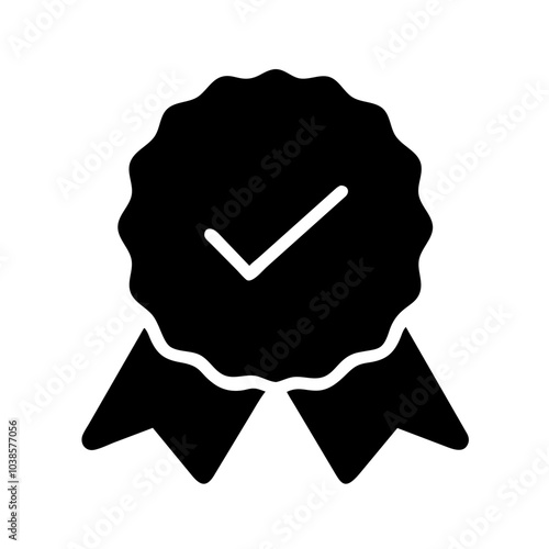 Symbol indicating product or service excellence
