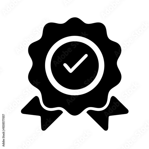 Symbol indicating product or service excellence