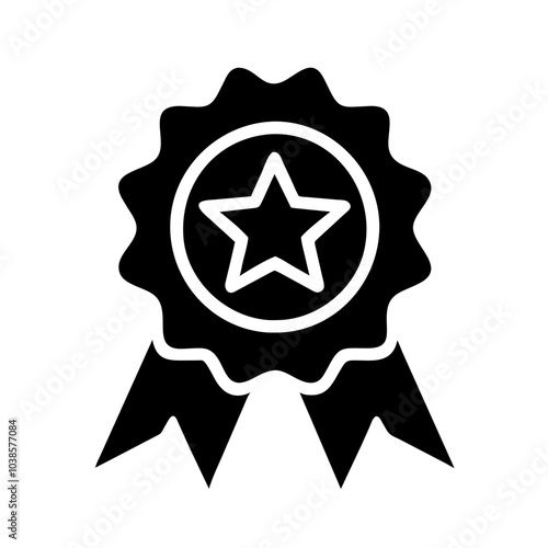 Symbol indicating product or service excellence