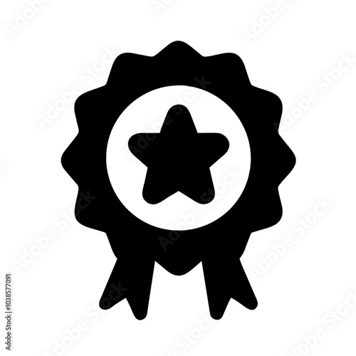 Symbol indicating product or service excellence