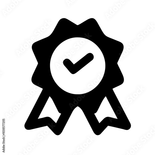 Symbol indicating product or service excellence