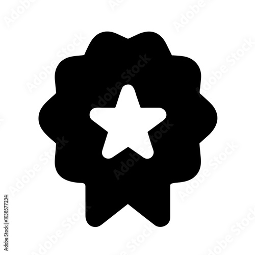 Symbol indicating product or service excellence