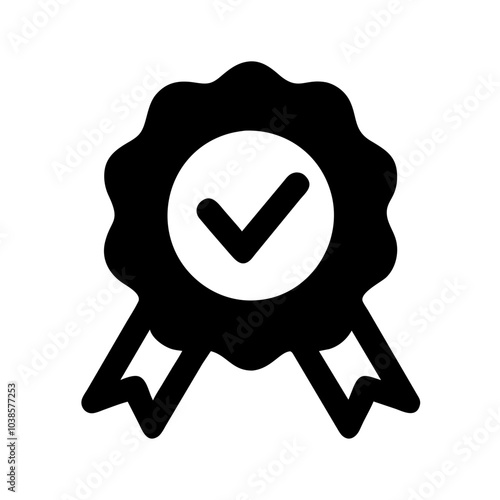 Symbol indicating product or service excellence