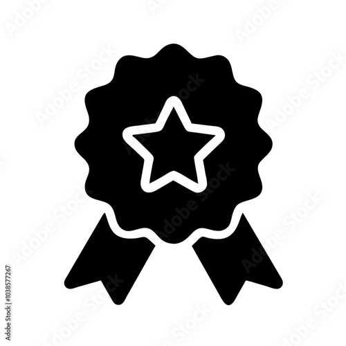 Symbol indicating product or service excellence