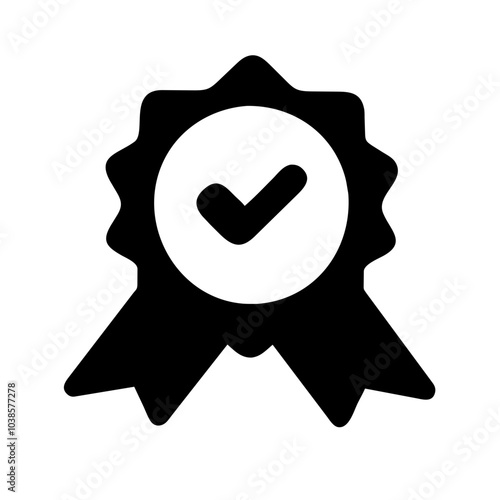 Symbol indicating product or service excellence