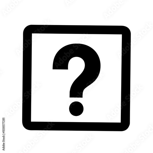 Symbol for asking questions or help