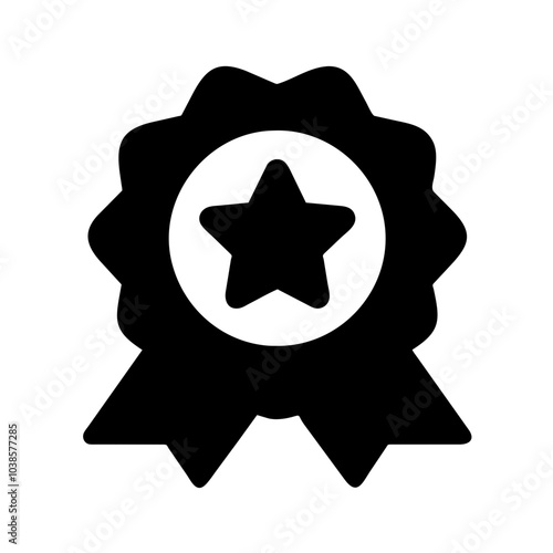 Symbol indicating product or service excellence