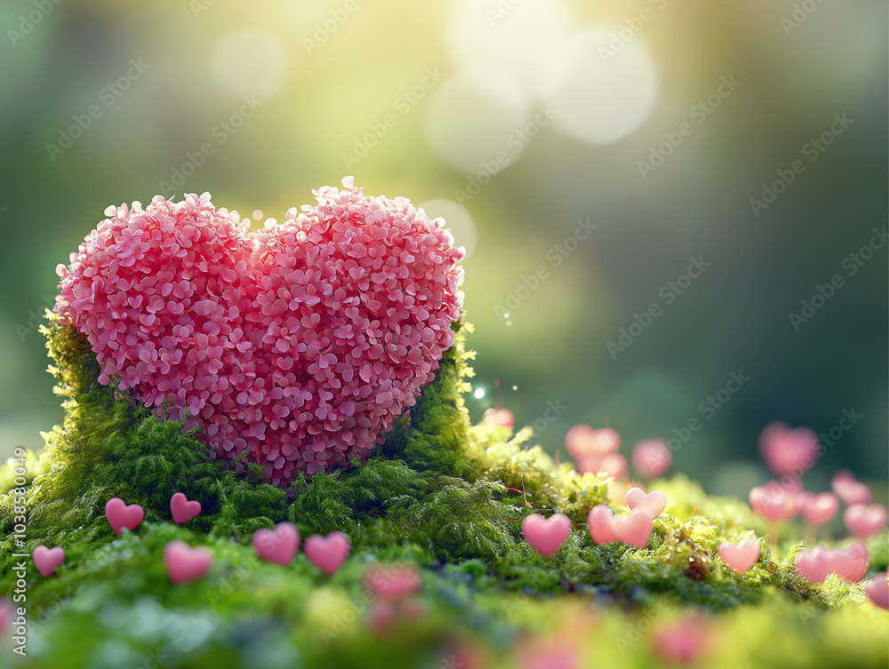 a heart shaped plant with pink flowers and a heart shaped flower. a heart shaped plant with pink flowers and a heart shaped flower.