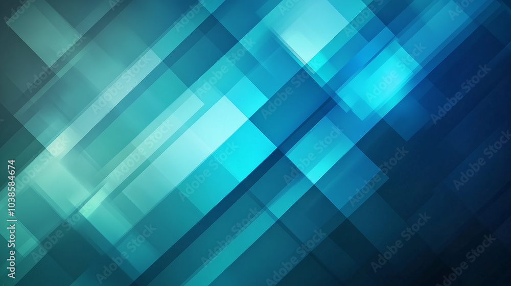 Overlapping Transparent Blue Rectangles with Light Gradient Overlapping Transparent Blue Rectangles with Light Gradient