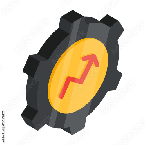An icon design of analytical management 


