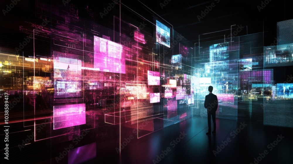 Network slicing: Virtualized network slices in a 5G architecture, conceptual graphic Network slicing: Virtualized network slices in a 5G architecture, conceptual graphic
