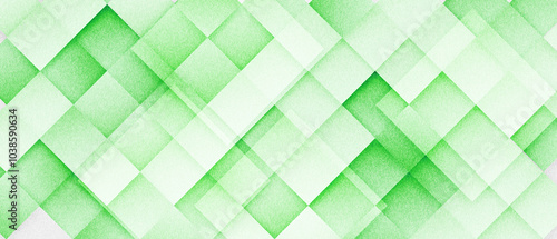 A green and white background with squares