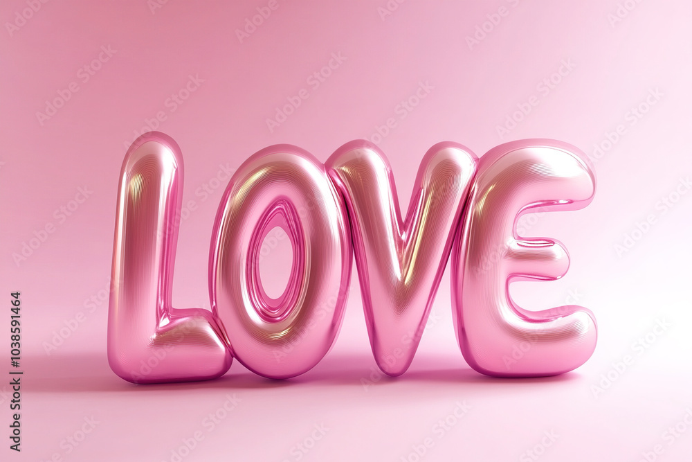 The pink word LOVE The pink word LOVE