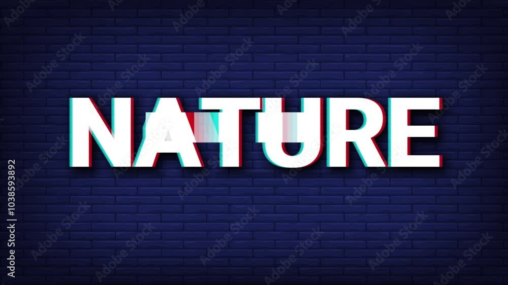 Nature text effect animation video text glitch motion looping animation Nature text effect animation video text glitch motion looping animation