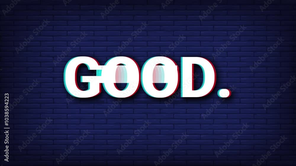 Good text effect looping animation vedio. good health, happy, fine, well Good text effect looping animation vedio. good health, happy, fine, well