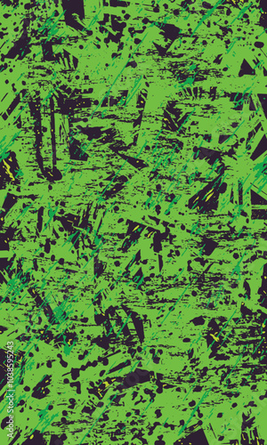 Green grunge brush stroke textured abstract wallpaper