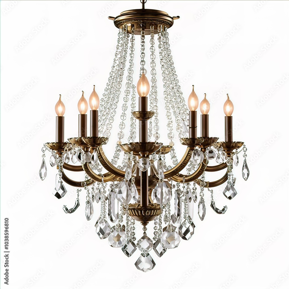 crystal chandelier isolated on white background crystal chandelier isolated on white background