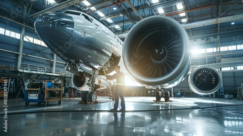 Wallpaper Mural "Behind the Scenes: Ensuring Safety with Expert Aircraft Maintenance!" Torontodigital.ca