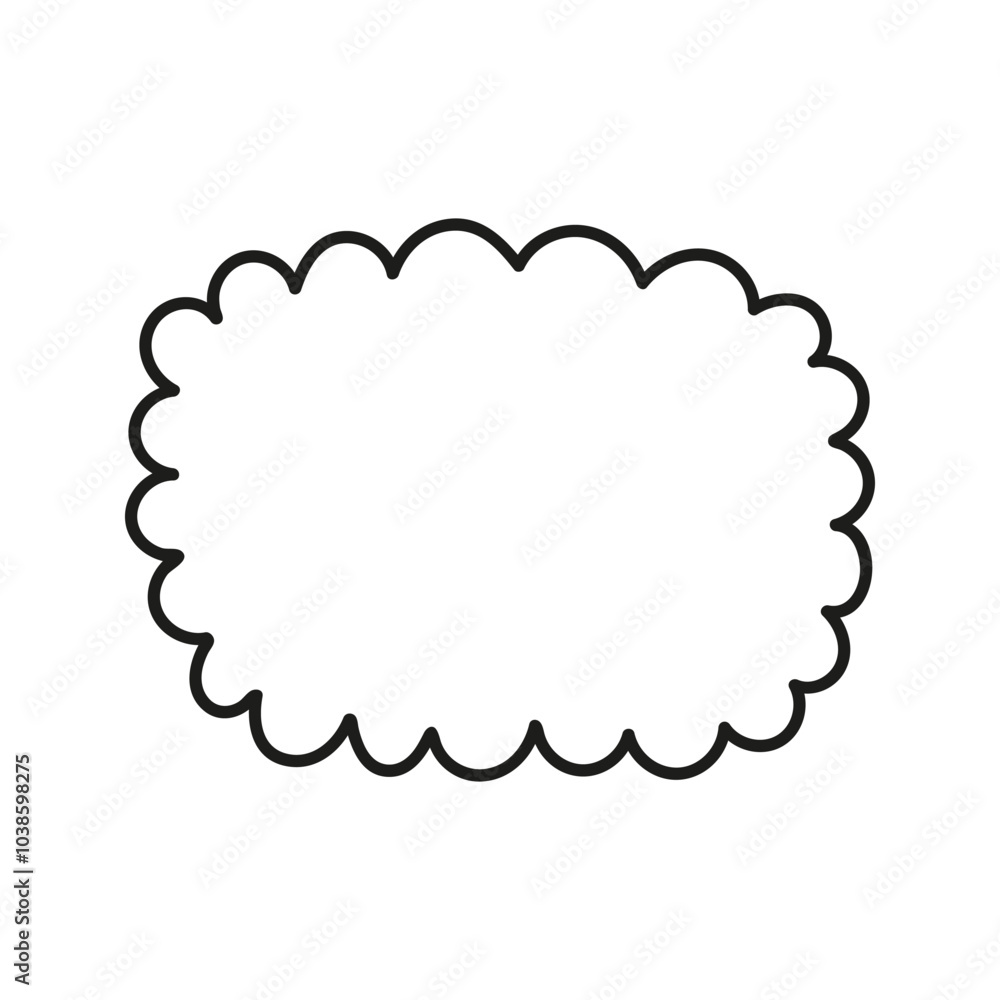 Empty speech bubble for message and text. Hand drawn doodle quotes boxes illustration. Empty speech bubble for message and text. Hand drawn doodle quotes boxes illustration.