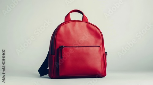 A black backpack is shown against a plain white backdrop.