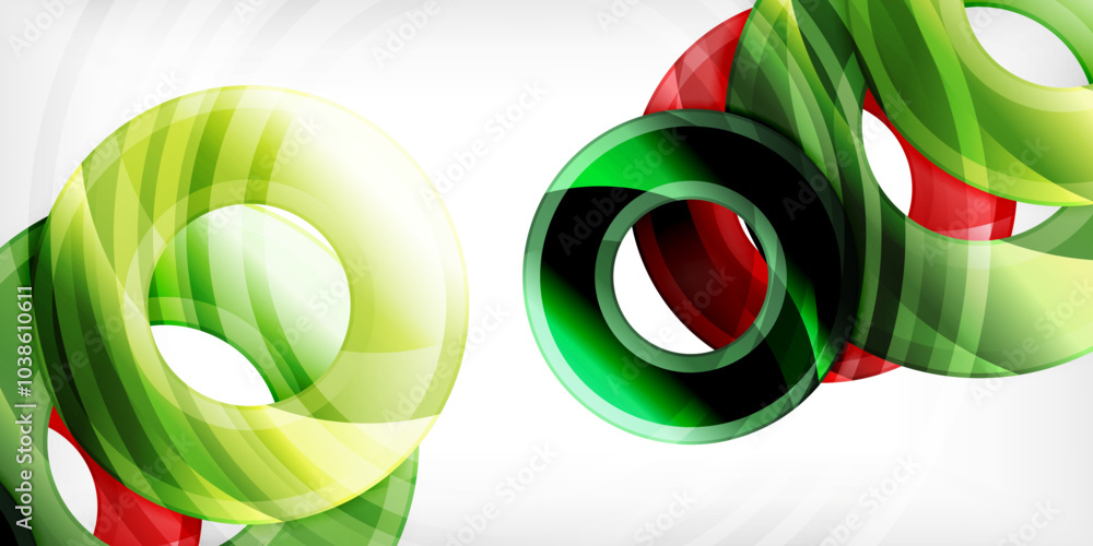 Bright colorful circles with light effects. Abstract background Bright colorful circles with light effects. Abstract background