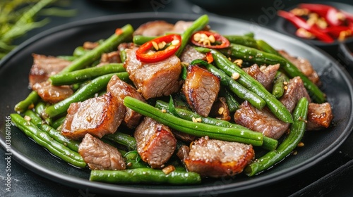 Delicious Stir-Fry with Beef and Green Beans