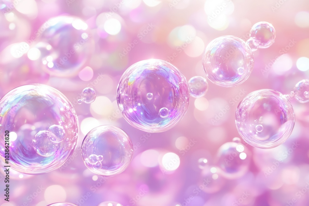 Play of Light: Soap Bubbles in Soft Colors Play of Light: Soap Bubbles in Soft Colors