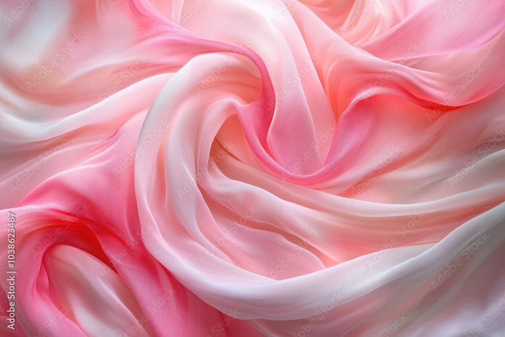 Fototapeta premium Silken Waves: Capturing the Essence of Softness