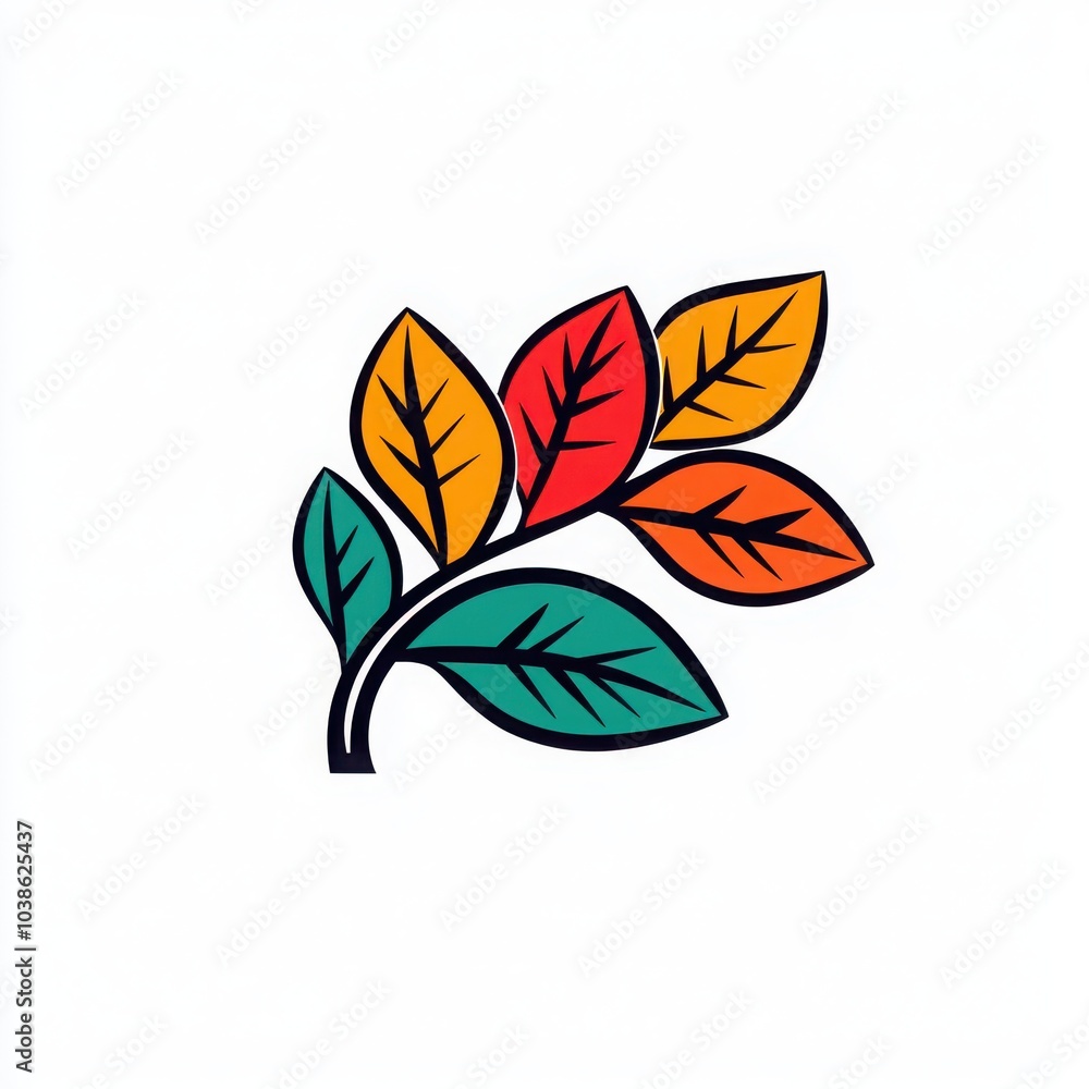 Colorful leaves in various shades on a white isolated background. Colorful leaves in various shades on a white isolated background.