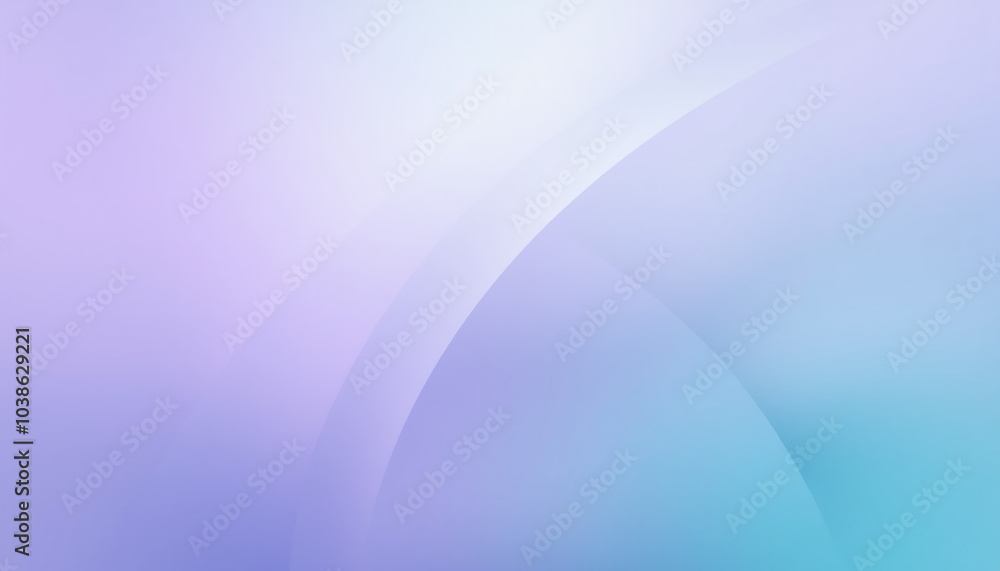 Abstract Background with Smooth Lavender and Turquoise Gradients Creating Depth