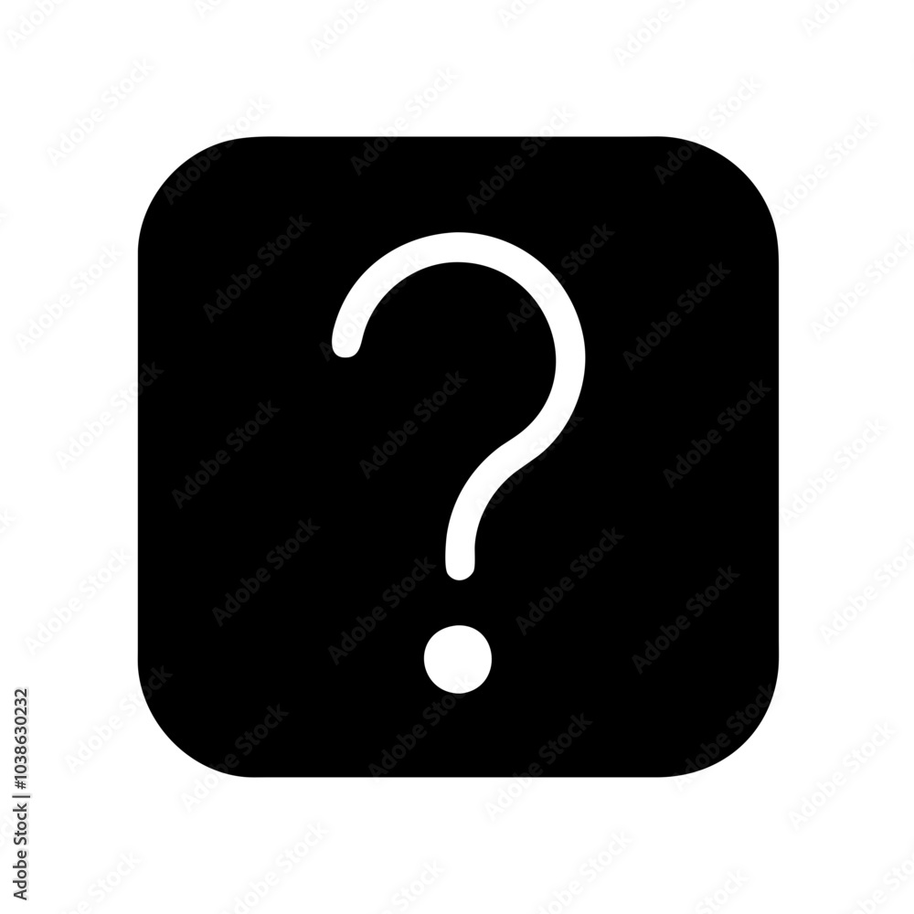 Icon symbolizing inquiry and assistance. Icon symbolizing inquiry and assistance.