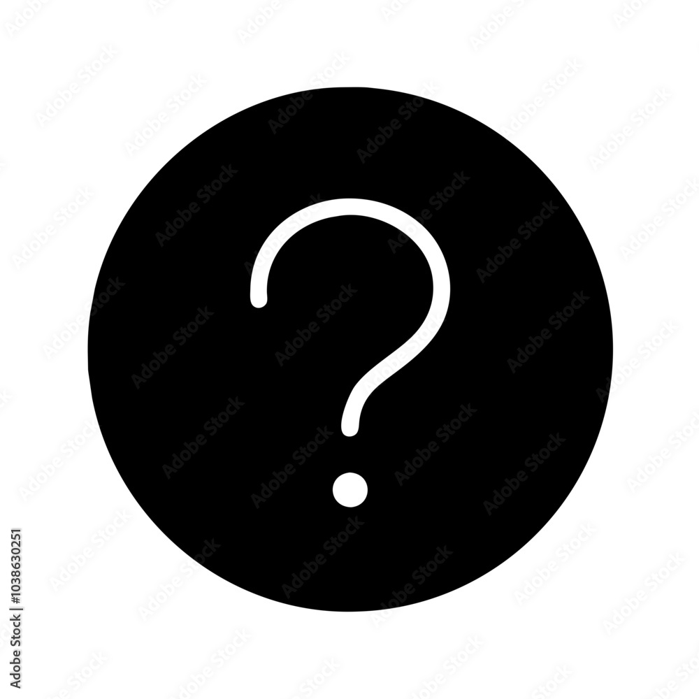 Icon symbolizing inquiry and assistance. Icon symbolizing inquiry and assistance.
