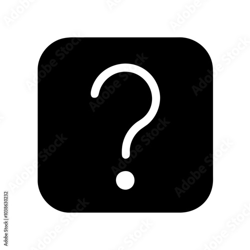 Icon symbolizing inquiry and assistance.