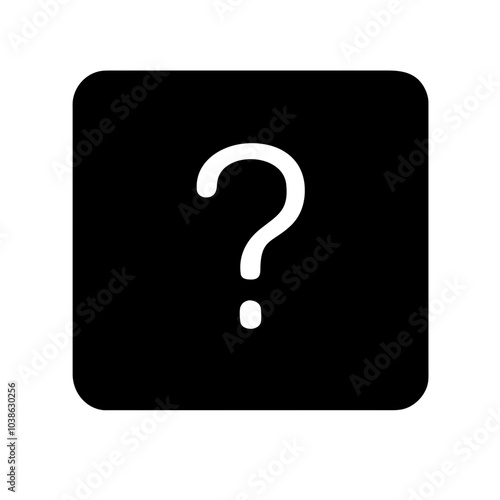 Icon symbolizing inquiry and assistance.