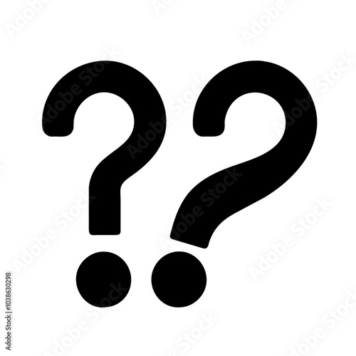 Icon symbolizing inquiry and assistance.