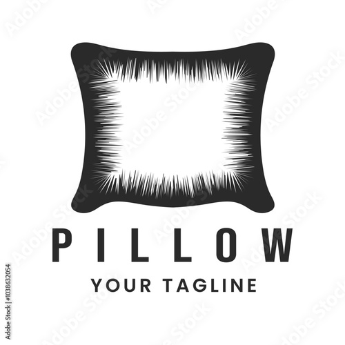 Pillow Icon Symbol Illustration Design Retro Vintage vector