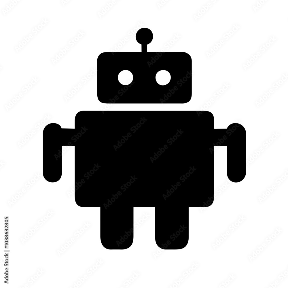 Obraz premium Icon symbolizing artificial intelligence and automation