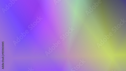 Prism Rainbow light on dark background Overlay. Crystal highlight abstract effect.Blurred spectral transitions complemented by grainy texture