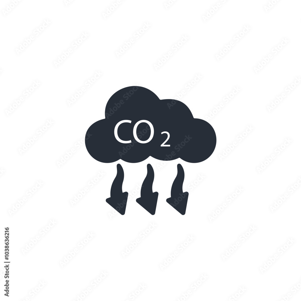 carbon emissions reduction icon. vector.Editable stroke.linear style sign for use web design,logo.Symbol illustration. carbon emissions reduction icon. vector.Editable stroke.linear style sign for use web design,logo.Symbol illustration.