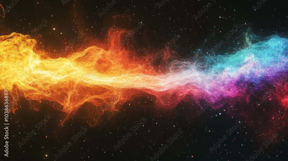 Fototapeta premium A visualization of the cosmic microwave background radiation