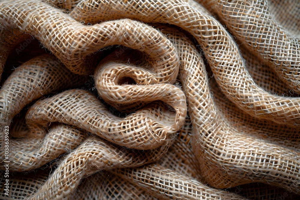 Rustic Texture of Burlap Fabric Close-Up for Design Inspiration Rustic Texture of Burlap Fabric Close-Up for Design Inspiration