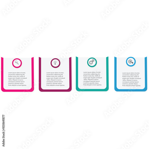 Wallpaper Mural Presentation business infographic template with 4 options Torontodigital.ca