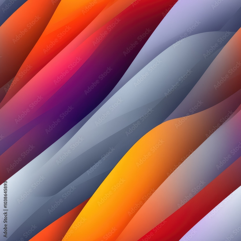 Abstract background design with a vibrant wavy seamless pattern