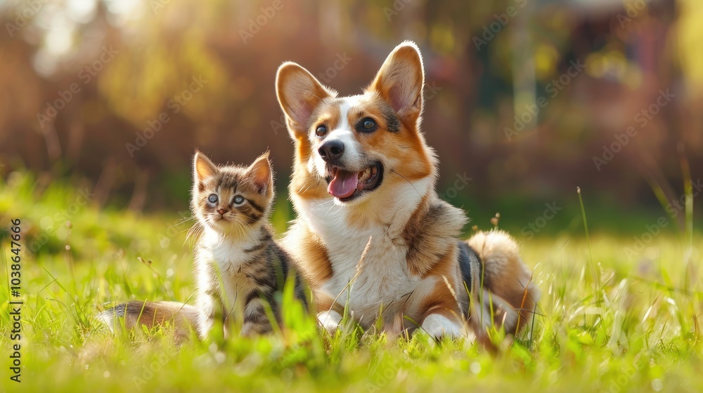 Cute Dog and Cat Together Cute Dog and Cat Together
