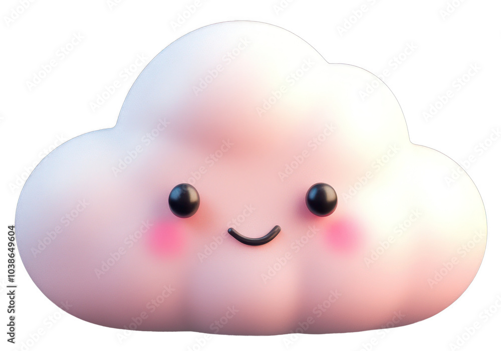 3d cute cloud icon PNG 3d cute cloud icon PNG